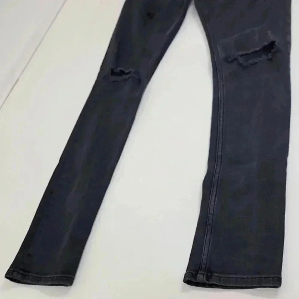 Sandro Distressed High Rise Jeans - Picture 4 of 9